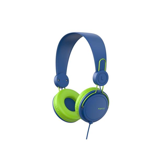 HAVIT słuchawki przewodowe HV-H2198d nauszne niebiesko-zielone-3010085