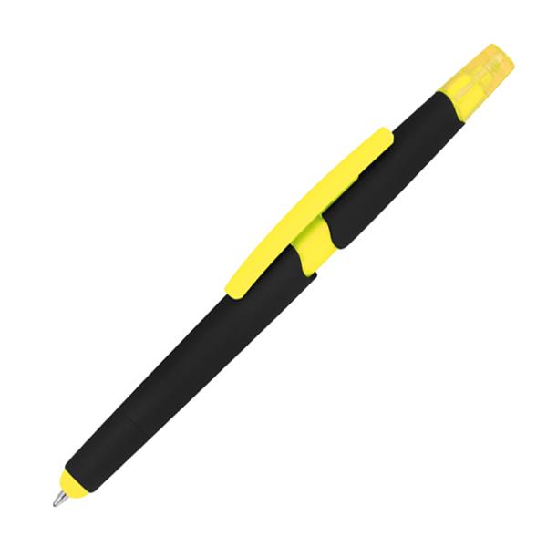 Długopis plastikowy do ekranów dotykowych z zakreślaczem-2367454