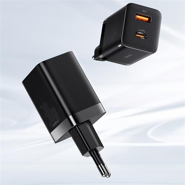 Baseus Super Si Pro szybka ładowarka USB / USB Typ C 30W Power Delivery Quick Charge czarny (CCSUPP-E01)-2241744