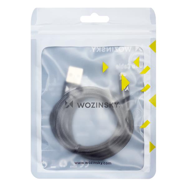 Wozinsky kabel przewód USB - Lightning 2,4A 1m czarny (WUC-L1B)-2209273