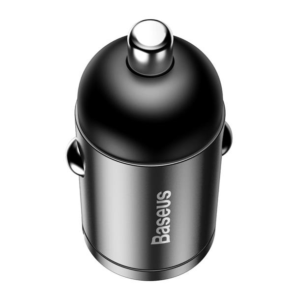 Baseus Tiny Star mini inteligentna ładowarka samochodowa USB 30W Quick Charge 3.0 szary (VCHX-A0G)-2145303
