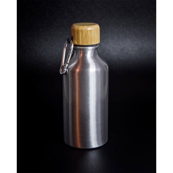 Butelka aluminiowa Isla 400 ml, srebrny-2985151
