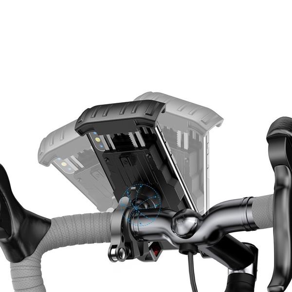 Joyroom uniwersalny rowerowy uchwyt na telefon na rower motocykl kierownicę czarny (JR-ZS264)-2214072