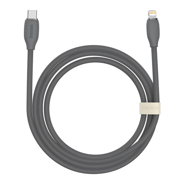 Baseus kabel, przewód USB Typ C – Lightning 20W długość 2 m Jelly Liquid Silica Gel – czarny-2281013