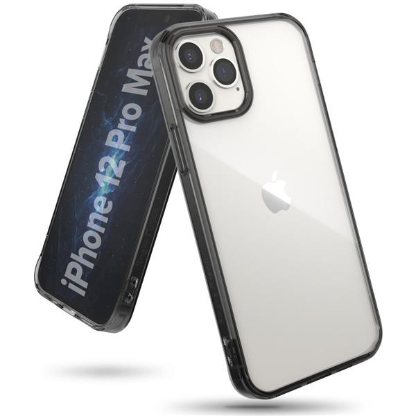 Ringke Fusion etui pokrowiec z żelową ramką iPhone 12 Pro Max szary (FSAP0057)-2168279