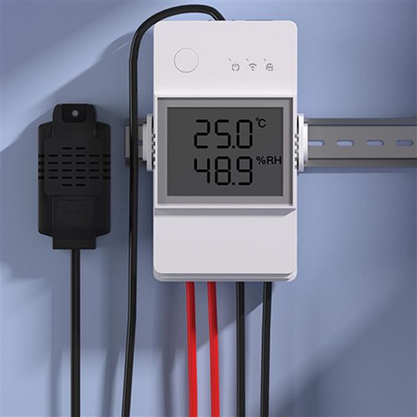 Sonoff TH Elite przekaźnik Wi-Fi z funkcją pomiaru wilgotności i temperatury 16A RJ9 4P4C biały (THR316D)-2965284