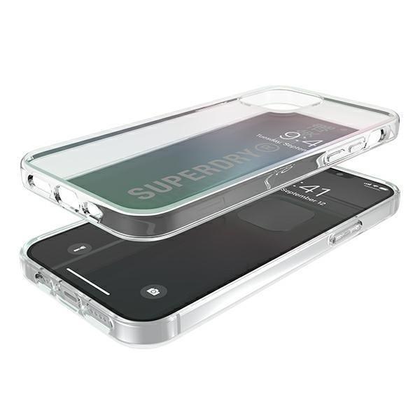 SuperDry Snap iPhone 12/12 Pro Clear Cas e Gradient 42599-2285103