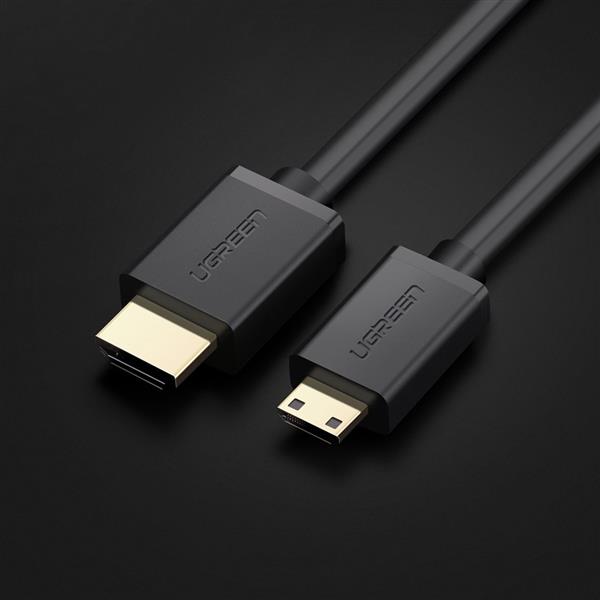 Ugreen kabel HDMI (męski) - mini HDMI (męski) 3D Ethernet ARC 1 m czarny (HD108 10195)-2169636