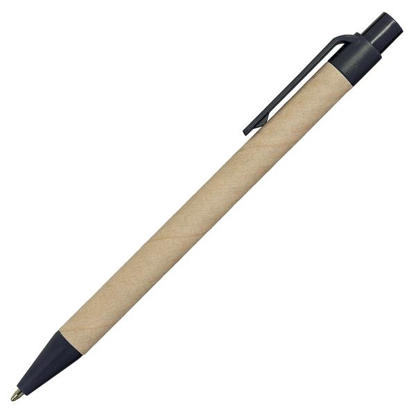 Notes Kraft 90x140/70k gładki z długopisem, czarny/beżowy-2010305