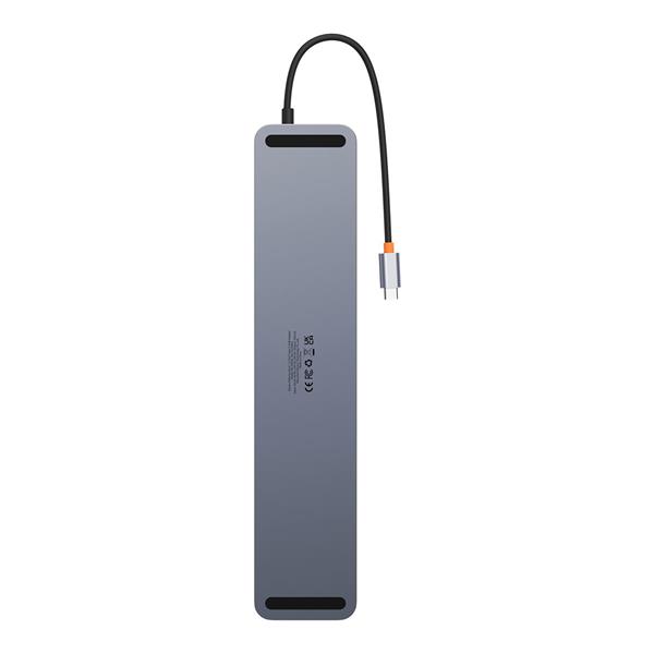 Baseus EliteJoy Gen2 uniwersalny HUB 11w1 podstawka pod laptopa z kablem USB Typ C 0,25m szary (WKSX030013)-2428252
