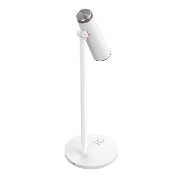 Baseus biurkowa lampka lampa LED bezprzewodowa akumulator 1800 mAh biały (DGIWK-A02)-2159418