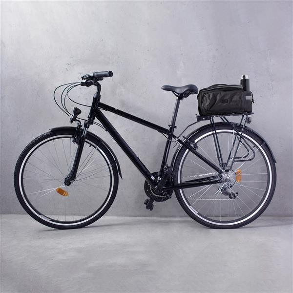 Wozinsky torba rowerowa na bagażnik z paskiem na ramię 6l czarny (WBB3BK)-3100857
