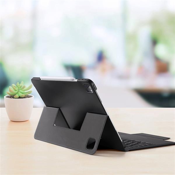 Dux Ducis Touchpad Keyboard Case etui na tablet bezprzewodowa klawiatura Bluetooth iPad Pro 12.9'' 2018 / 2020 / 2021 czarny-2601914