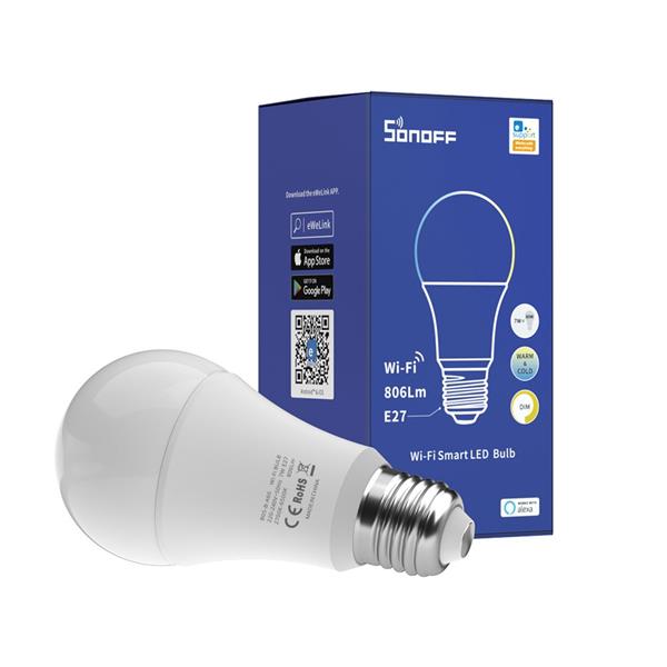 Sonoff B02-B-A60 inteligentna smart żarówka LED (E27) Wi-Fi 806 lm 9 W (M0802040005)-2178429