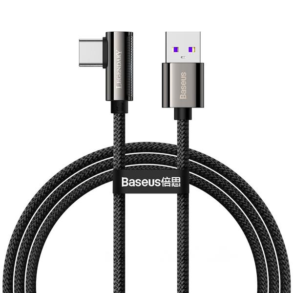 Baseus Legendary kątowy kabel przewód dla graczy USB - USB Typ C 66W 1m czarny (CATCS-B01)-2210613