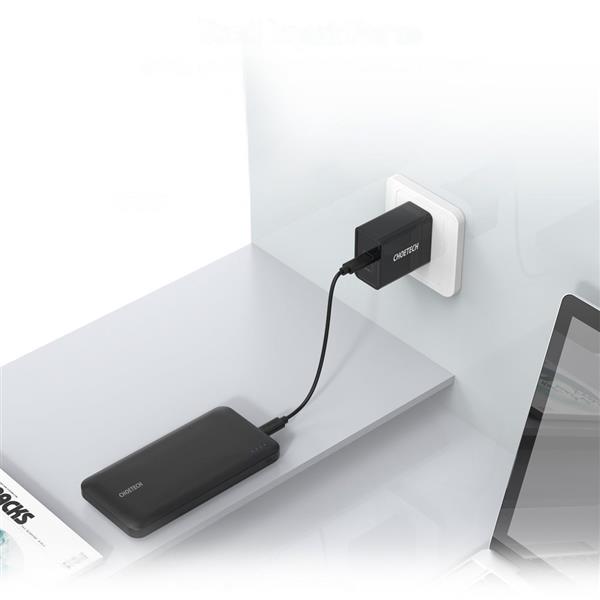 Choetech power bank 10000mAh 18W Quick Charge Power Delivery USB / USB Typ C czarny (B627)-2218429