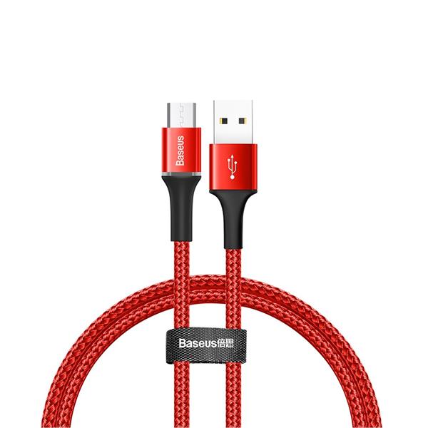 Baseus kabel Halo USB - microUSB 1,0 m 3A czerwony-2054413