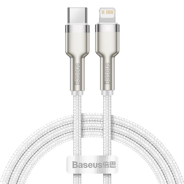 Baseus kabel Cafule Metal PD USB-C - Lightning 1,0 m biały 20W-2090751