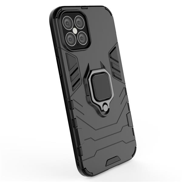 Ring Armor pancerne hybrydowe etui pokrowiec + magnetyczny uchwyt iPhone 12 Pro Max czarny-2167828