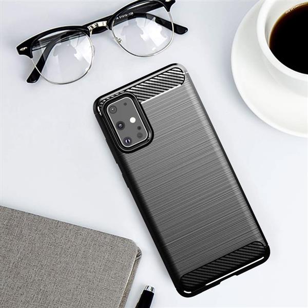 Carbon Case elastyczne etui pokrowiec Samsung Galaxy S20 Ultra czarny-2149839