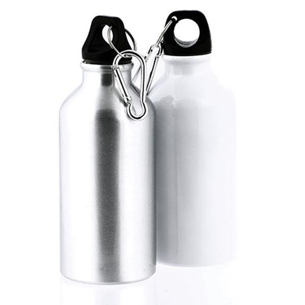 Aluminiowa butelka pod sublimację, z karabińczykiem, 400 ml-1917653