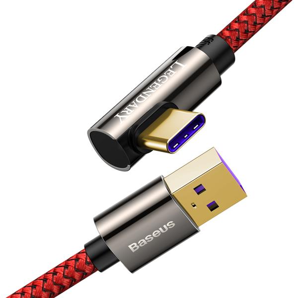 Baseus kabel Legend USB - USB-C 1,0m 66W czerwony-2110336