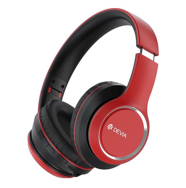 Devia słuchawki Bluetooth Kintone nauszne czerwone-3072761