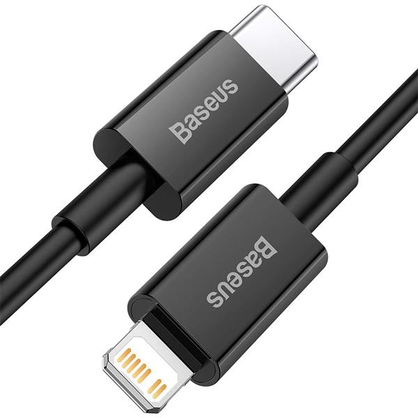 Baseus kabel Superior PD USB-C - Lightning 1,0 m czarny 20W-2083312