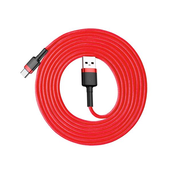Baseus kabel Cafule USB - USB-C 2,0 m 2A czerwony-2117478