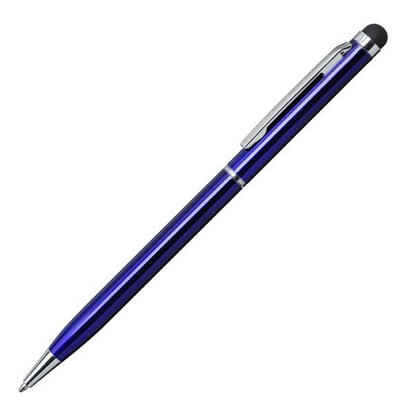 Długopis aluminiowy Touch Tip, niebieski-2011921