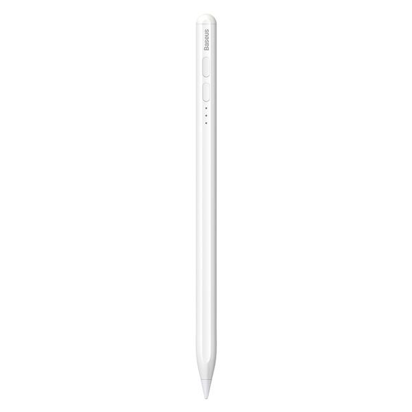 Baseus Smooth Writing Active Stylus rysik ze wskaźnikiem LED do iPad biały + kabel zasilający USB-C 3A 0.3m i wymienna końcówka Active (SXBC000202)-2417606