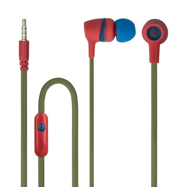 Forever słuchawki przewodowe JSE-200 dokanałowe jack 3,5mm zielone casual-2060724