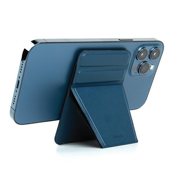 Etui Uniq Lyft magnetyczny stojak na telefon snap-on stand and card holder - niebieskie-2435438