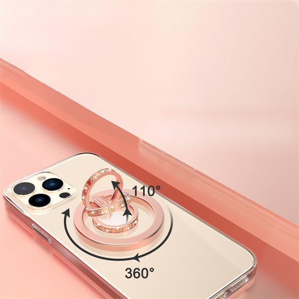 Kingxbar Katie series stylowy magnetyczny uchwyt stojak do smartfona różowy-2396912