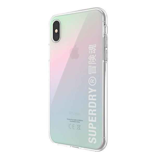 Etui SuperDry Snap na iPhone X/Xs Clear Case Gra dient 41584-2285135
