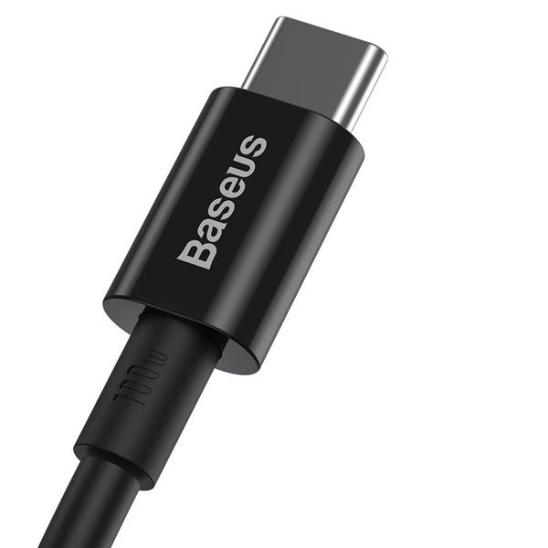 Baseus Superior kabel przewód USB Typ C - USB Typ C szybkie ładowanie Quick Charge / Power Delivery / FCP 100W 5A 20V 1m czarny (CATYS-B01)-2210500