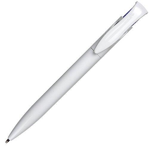 Długopis Fast, niebieski/biały-544563