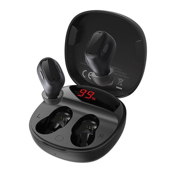 Baseus słuchawki Bluetooth Encok TWS WM01 Plus czarne-3005970