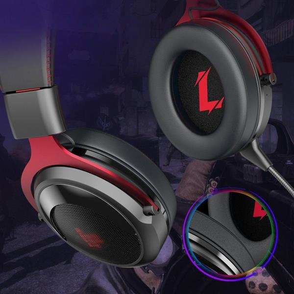 Tronsmart Shadow gamingowe bezprzewodowe słuchawki z mikofonem dla graczy czerwony (372309)-2177181