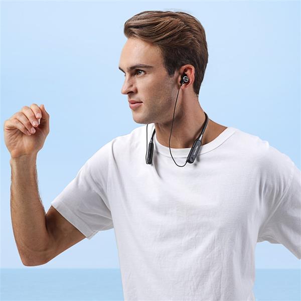 Mixcder wodoodporne IPX5 sportowe bezprzewodowe słuchawki Bluetooth 5.0 ANC (aktywna redukcja szumów) czarny (RX)-2194913
