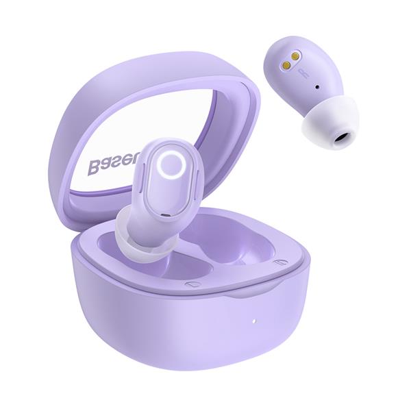 Baseus Bowie WM02 słuchawki bezprzewodowe TWS Bluetooth 5.3 fioletowy (NGTW180005)-2395588