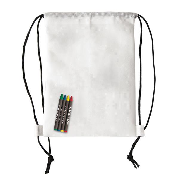Plecak z kredkami Crayonme, biały-2013560
