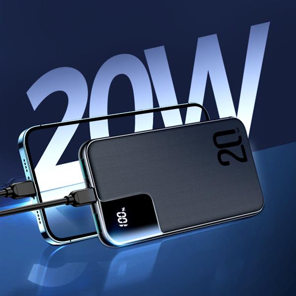 Joyroom Starchi powerbank 10000mAh 20W Power Delivery Quick Charge 2x USB / 1x USB Typ C czarny (JR-QP190)-2380103