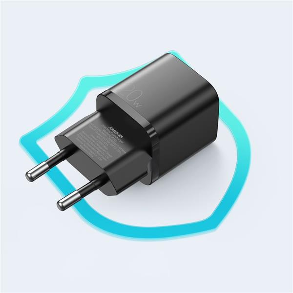 Joyroom szybka ładowarka sieciowa USB Typ C 20W Power Delivery Quick Charge 3.0 AFC czarna (L-P202)-2214032
