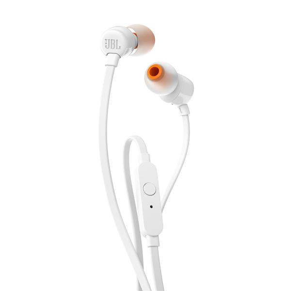 JBL słuchawki przewodowe douszne z mikrofonem T110 białe-1593876