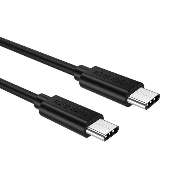 Choetech kabel przewód USB Typ C - USB Typ C 3A 1m czarny (CC0002)-2218387