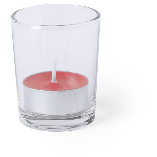 Szklany świecznik, świeczka zapachowa-1985790