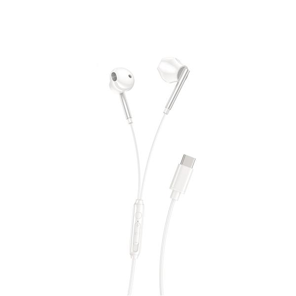 XO słuchawki przewodowe EP66 USB-C douszne białe-3061015