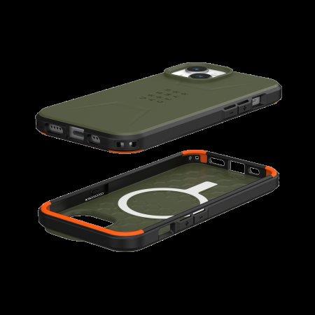 UAG Civilian Magsafe - obudowa ochronna do iPhone 15 (olive)-3140965