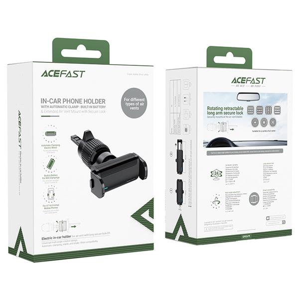 Acefast samochodowy automatyczny uchwyt do telefonu na kratkę wentylacji czarny (D9 black)-2380776